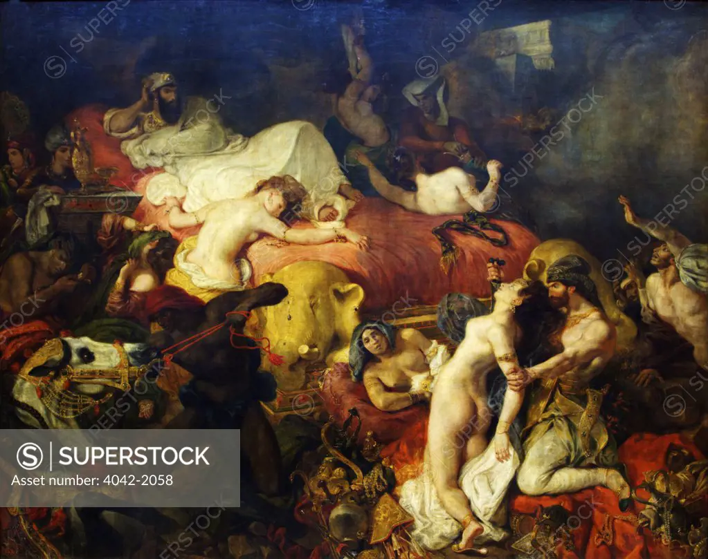 Death of Sardanapale, by Eugene Delacroix, 1827