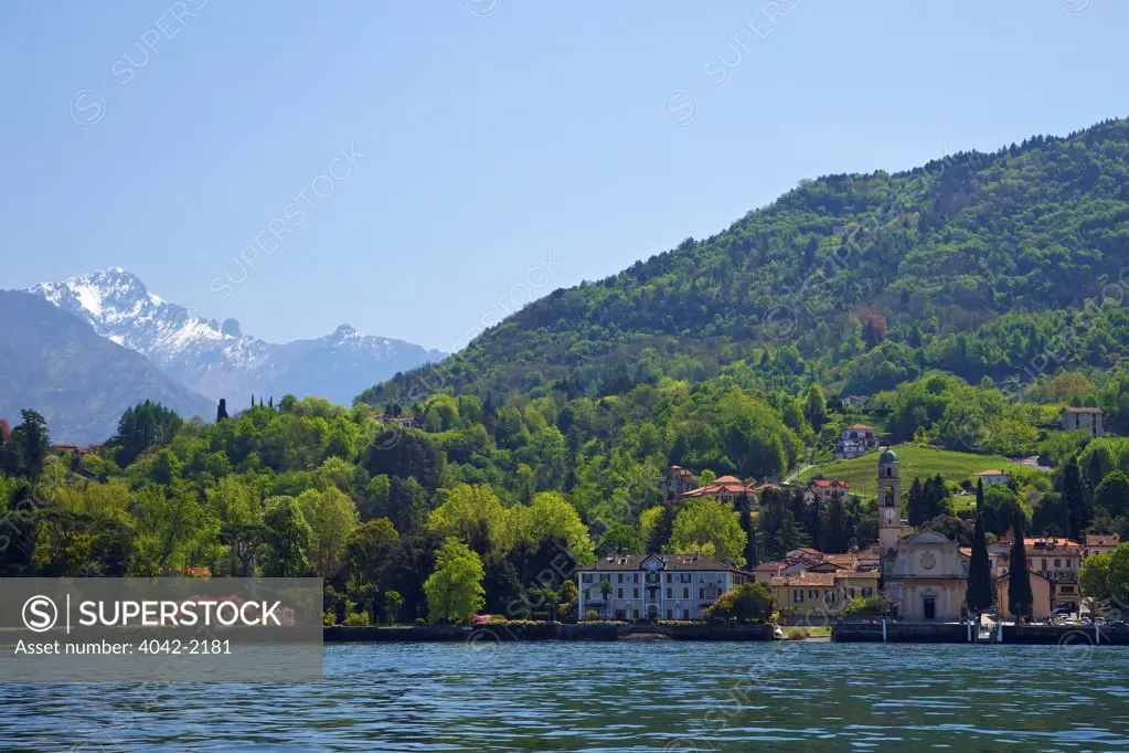 Italy, Lake Como, St Giovanni near Bellagio in spring sunshine