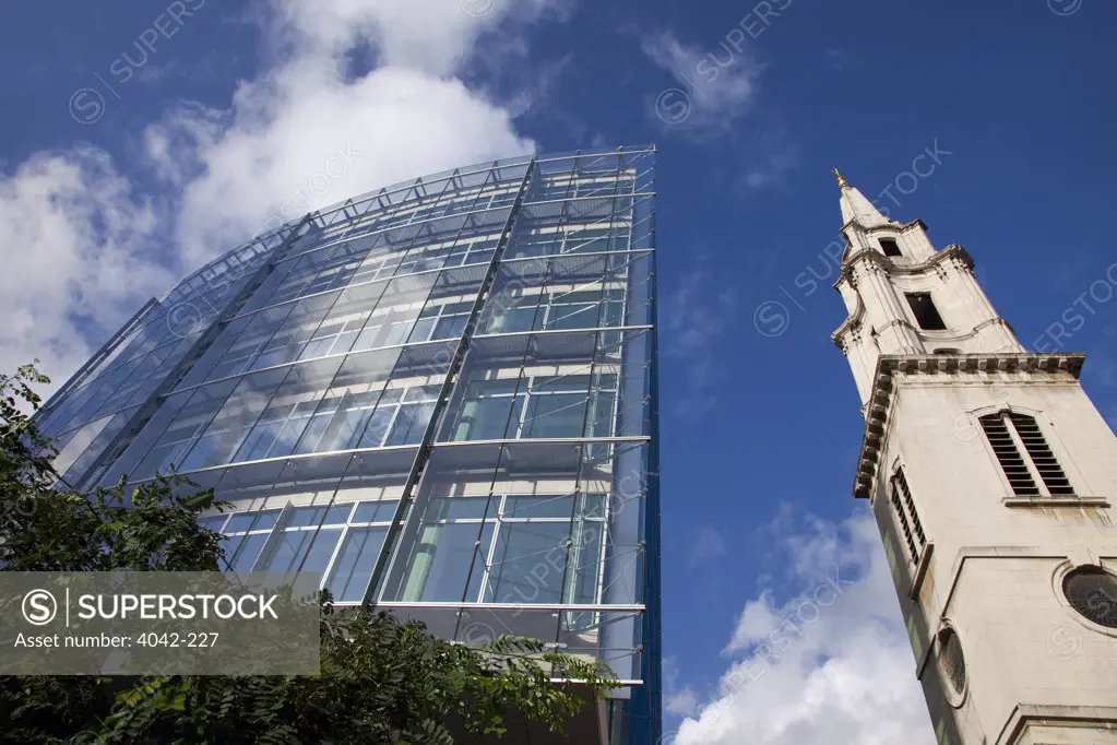Low angle view of a cathedral, St. Paul's Cathedral, City Of London, London, England