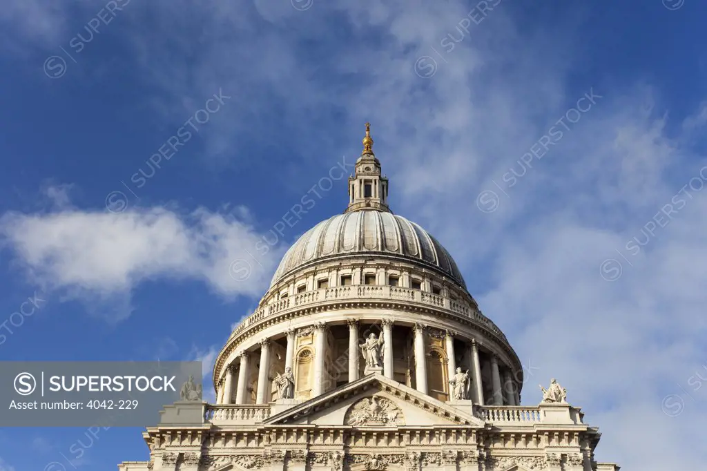 High section view of a cathedral, St. Paul's Cathedral, City Of London, London, England