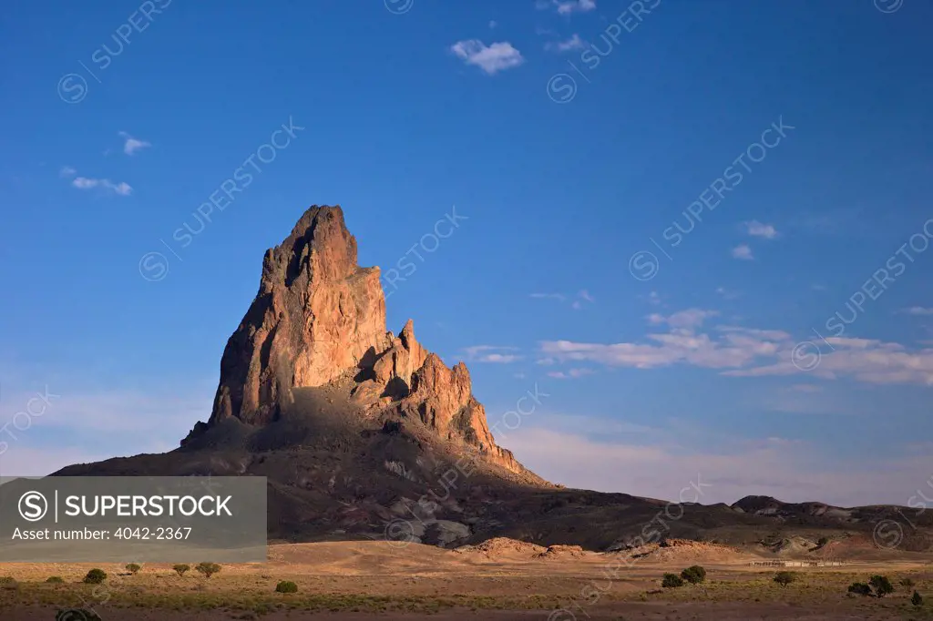 USA, Arizona, Morning sunlight on Agathia Peak or El Capitan