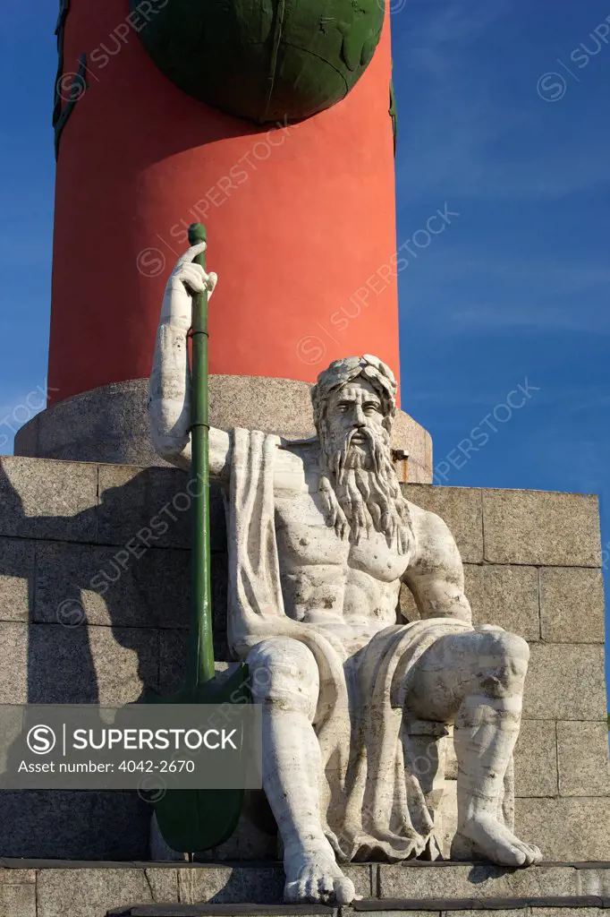 Pedestal of Rostral Column, Vasilyevsky Island, St. Petersburg, Russia