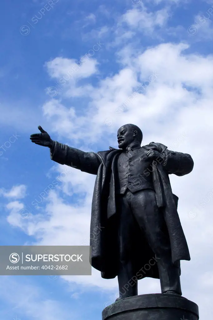 Statue of Vladimir Lenin outside the Finland Railway Station, St. Petersburg, Russia