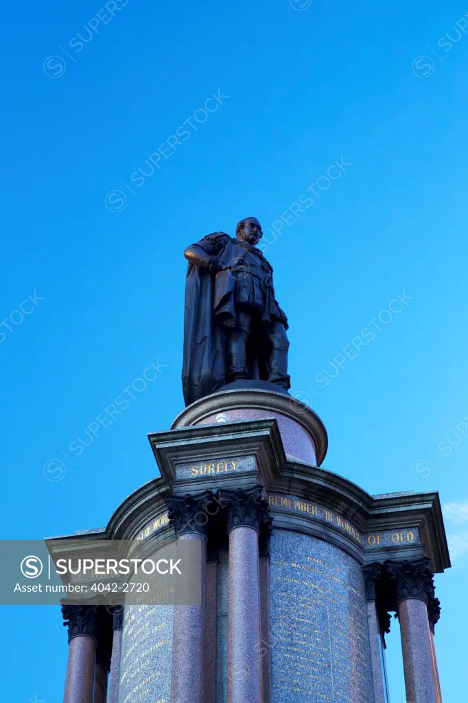 Statue of Prince Albert outside of the Royal Albert Hall, Kensington, London, England