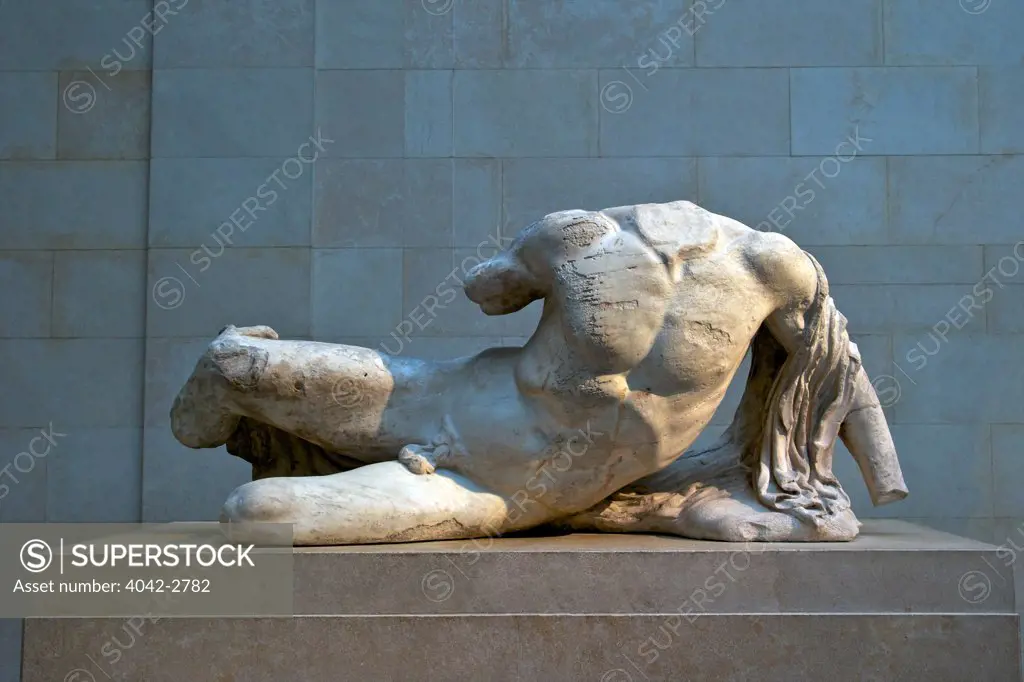 UK, England, London, British Museum, Naked youth, West Pediment, Parthenon