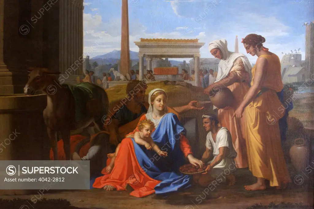 Russia, Saint Petersburg, Hermitage State Museum, Holy Family in Egypt, Nicolas Poussin, 1657