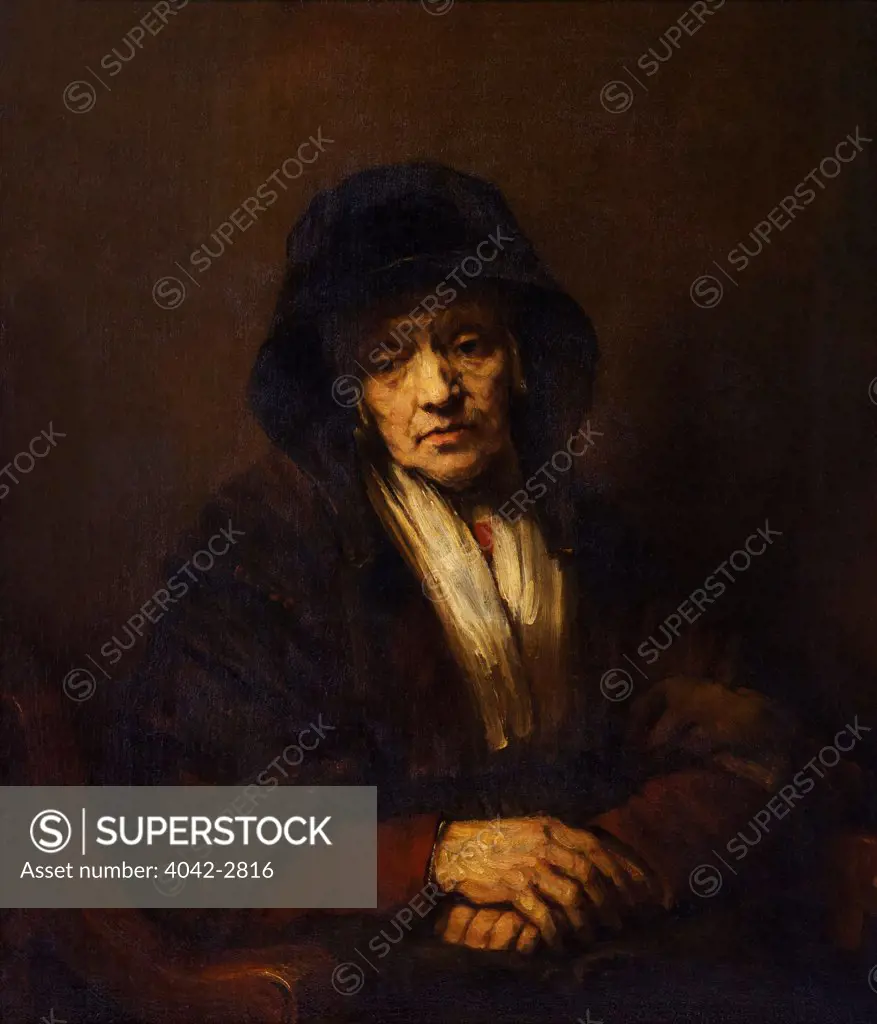 Russia, Saint Petersburg, Hermitage State Museum, Portrait of an Old Woman, Rembrandt, 1654