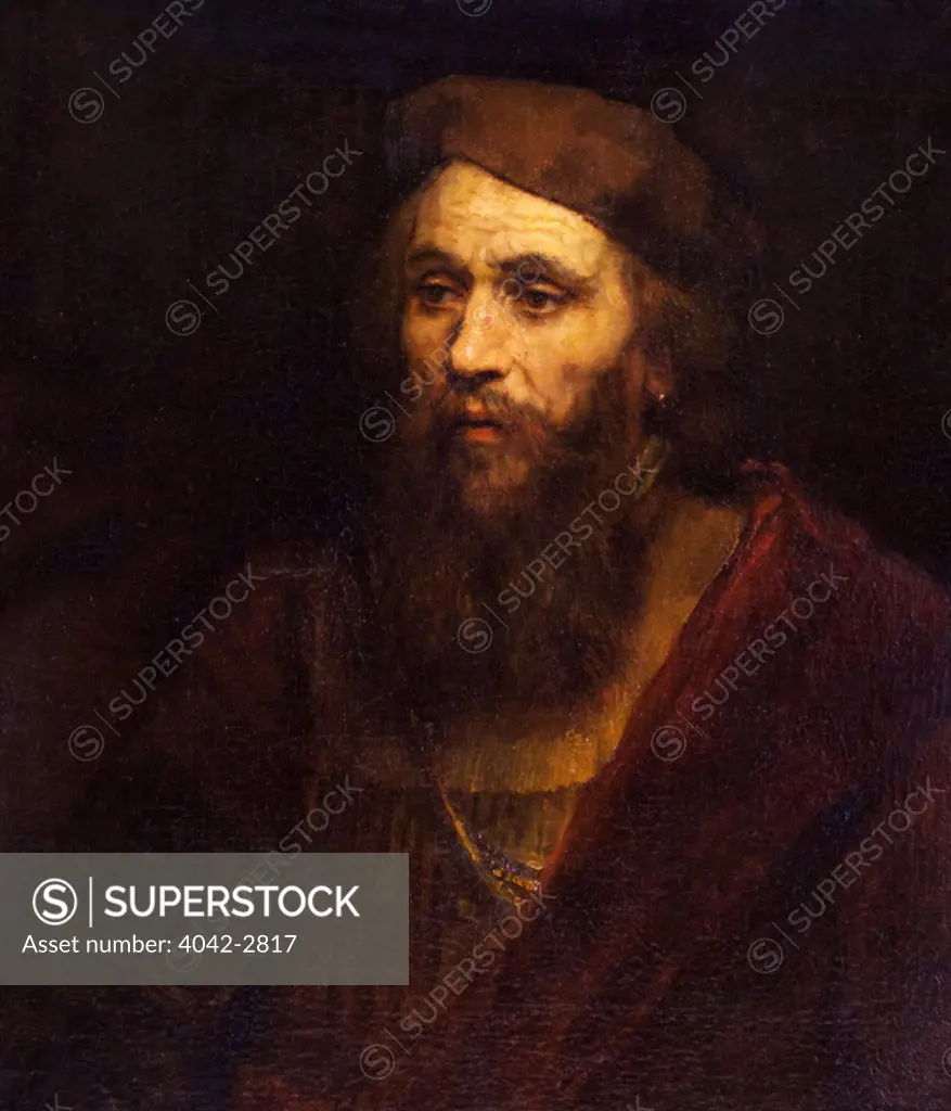 Russia, Saint Petersburg, Hermitage State Museum, Portrait of a Man, Rembrandt, 1661