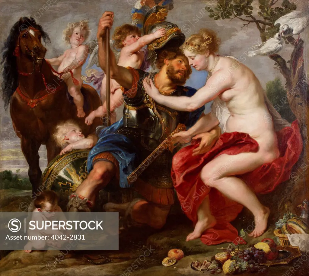 Russia, Saint Petersburg, Hermitage State Museum, Mars and Venus, Pieter Paul Rubens