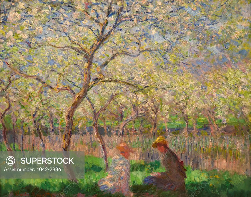 UK, England, Cambridge, Fitzwilliam Museum, Springtime, Claude Monet, 1886
