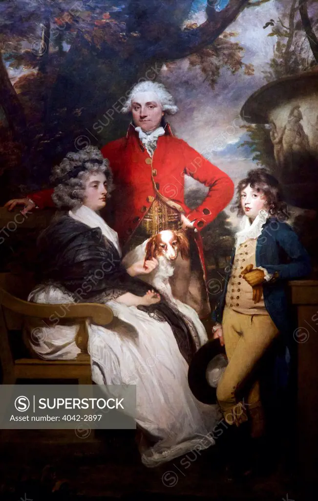 UK, England, Cambridge, Fitzwilliam Museum, Braddyll Family, Sir Joshua Reynolds, 1789