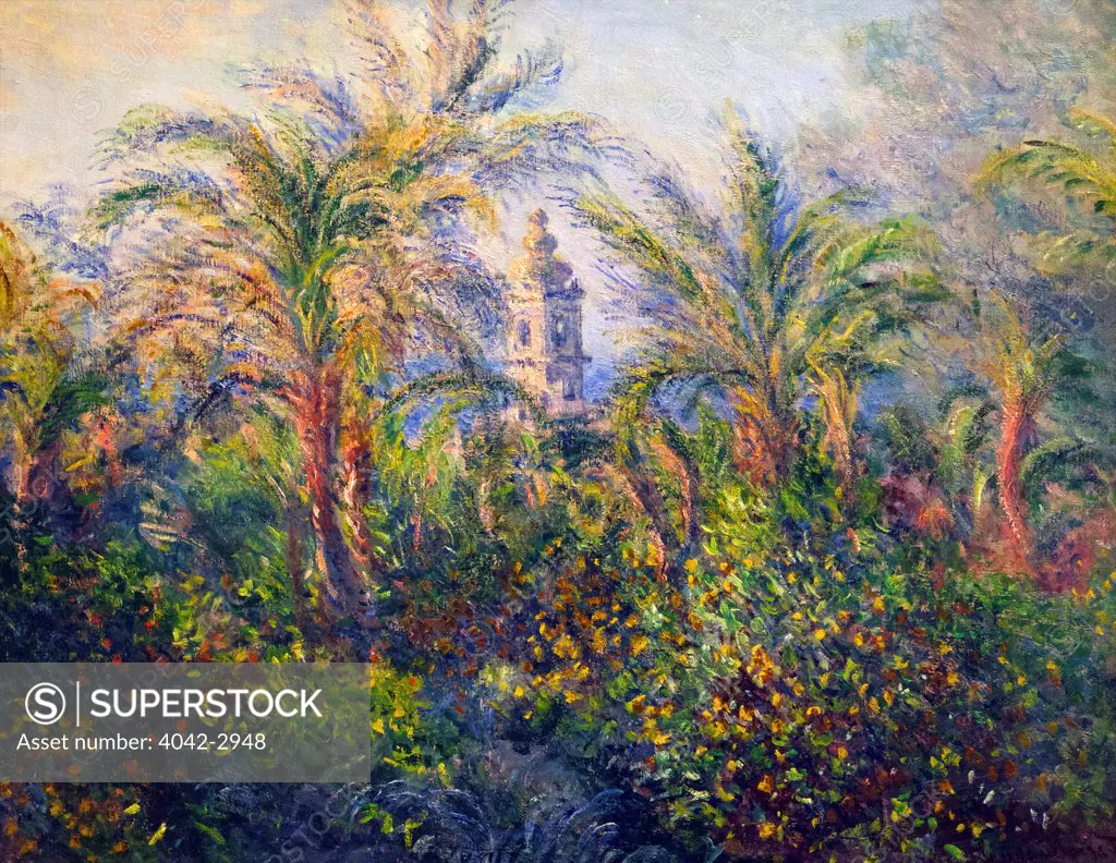 Russia, Saint Petersburg, State Hermitage Museum, Garden in Bordighera, Impression of Morning, by Claude Monet, 1884