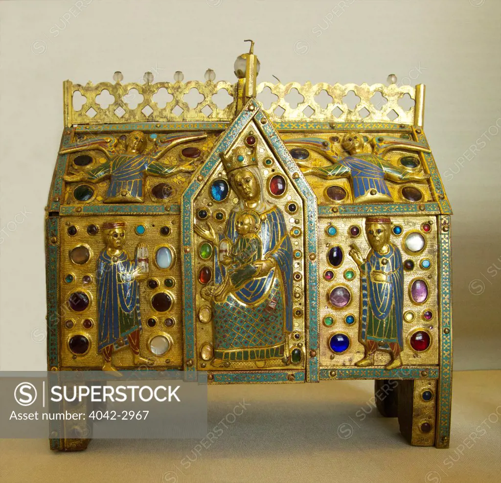 Russia, Saint Petersburg, State Hermitage Museum, Reliquary Chasses, 13th century, Limoges, France