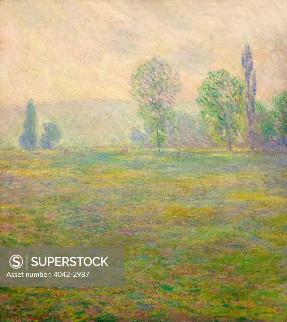 Russia, Saint Petersburg, State Hermitage Museum, Meadows at Giverny, by Claude Monet, 1888