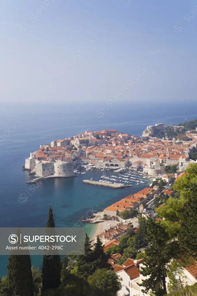 Town at the waterfront, Dubrovnik, Croatia
