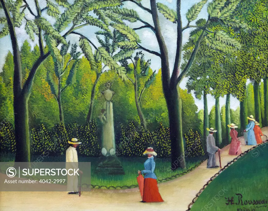Russia, Saint Petersburg, State Hermitage Museum, Luxemburg Garden, Monument to Chopin, by Henri Rousseau, 1909