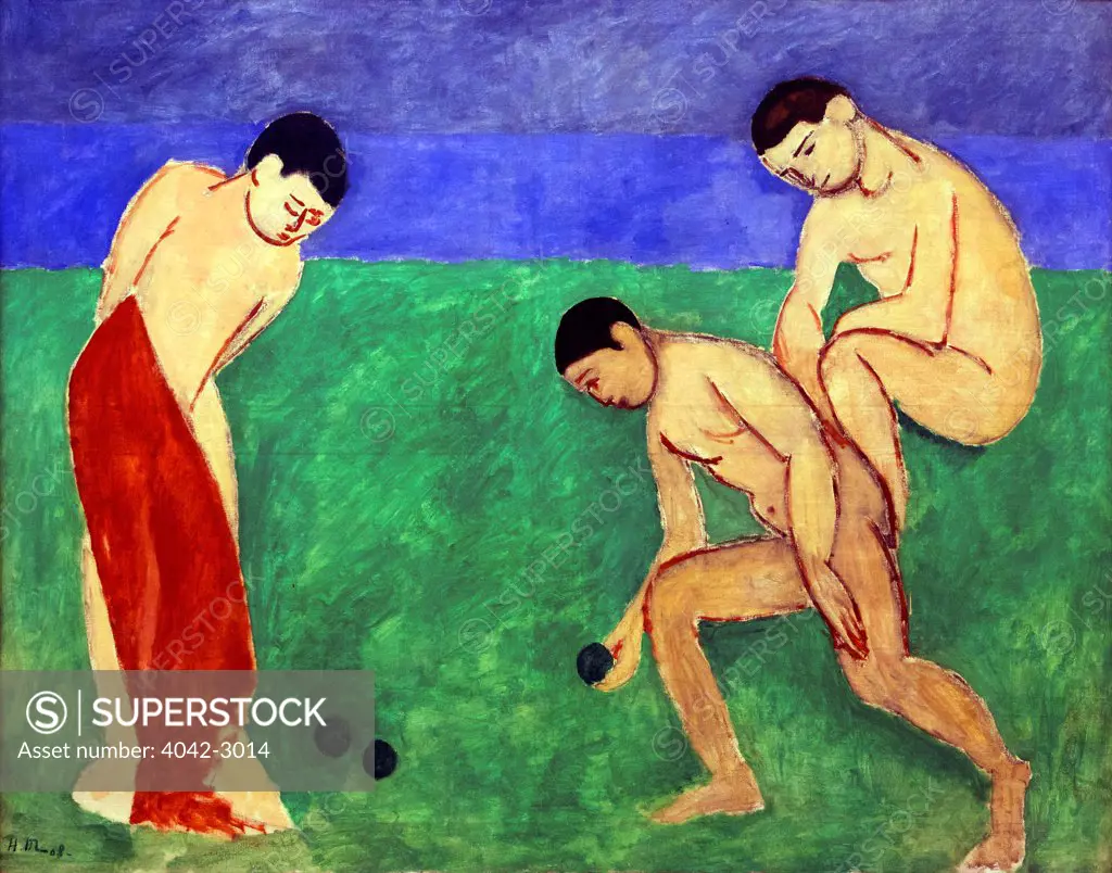 Russia, Saint Petersburg, State Hermitage Museum, Game of bowls, by Henri Matisse, 1908