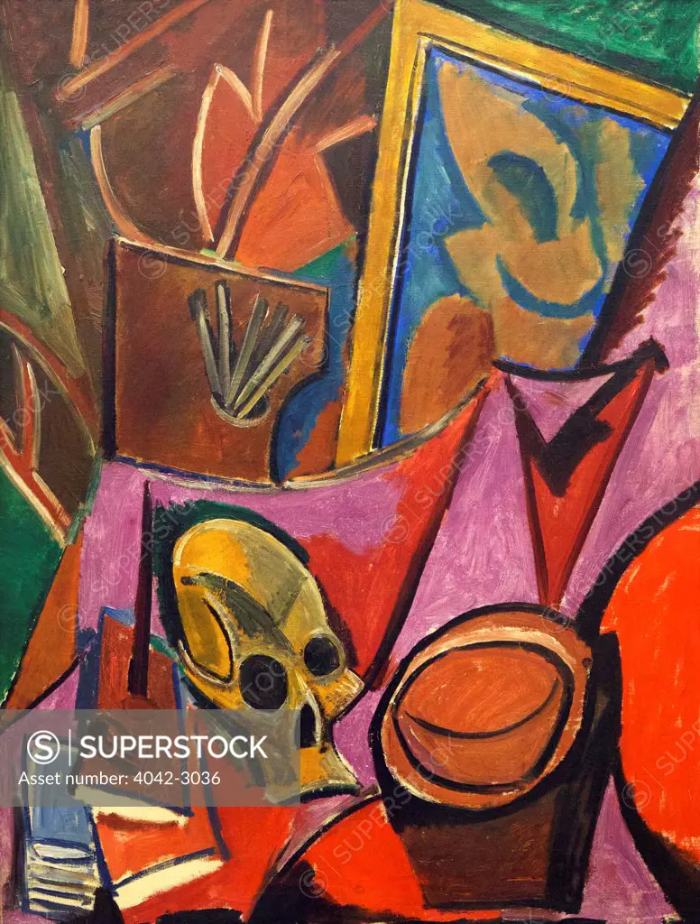 Russia, Saint Petersburg, State Hermitage Museum, Composition with skull, by Pablo Picasso, 1908