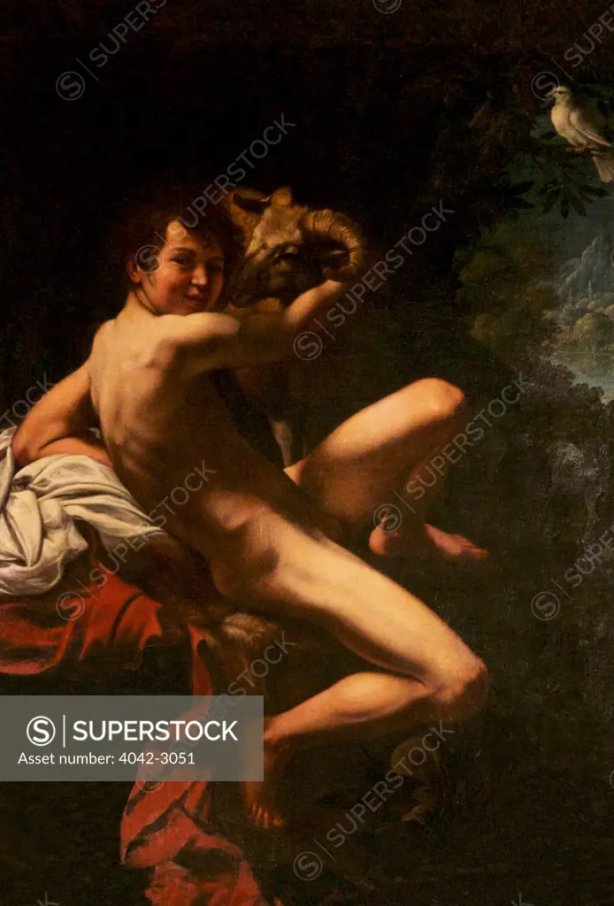 St John the Baptist, Youth with a Ram, by Caravaggio, 1602, Doria Pamphilj Gallery, Rome, Italy, Europe