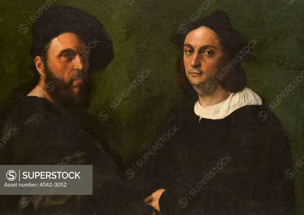 Double Portrait, by Raffaello Sanzio, 1516, Doria Pamphilj Gallery, Rome, Italy, Europe