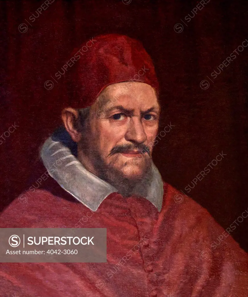 Pope Innocent X, by Diego Velasquez, 1650, Doria Pamphilj Gallery, Rome, Italy, Europe