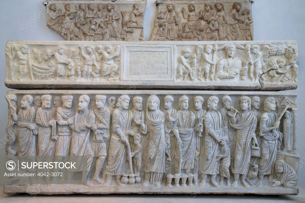 Marcus Claudianus sarcophagus, Palazzo Massimo alle Terme, National Museum of Rome, Italy