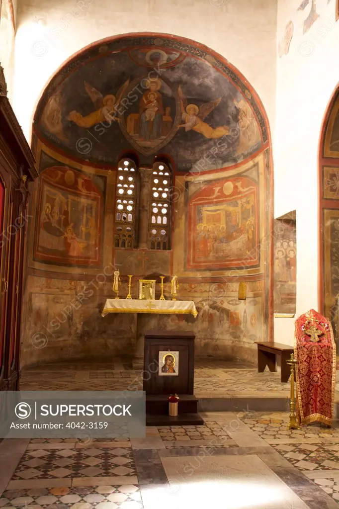 Apse frescoes, Santa Maria in Cosmedin, Rome, Lazio, Italy, Europe