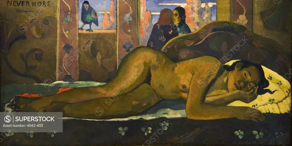Evermore by Paul Gauguin, oil on canvas, (1848-1903), UK, London, Courtauld Institute and Galleries, 1897