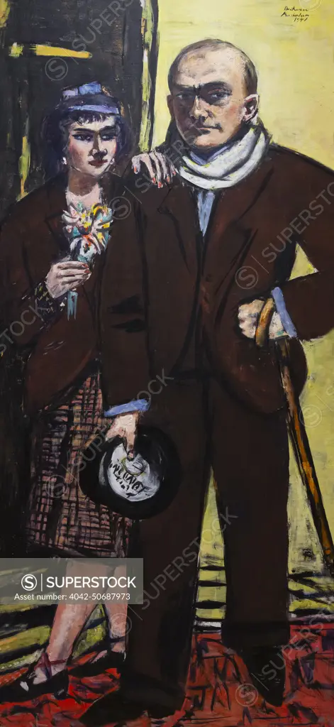 Double Portrait. Max and Mathilde Beckmann, Max Beckman, 1941
