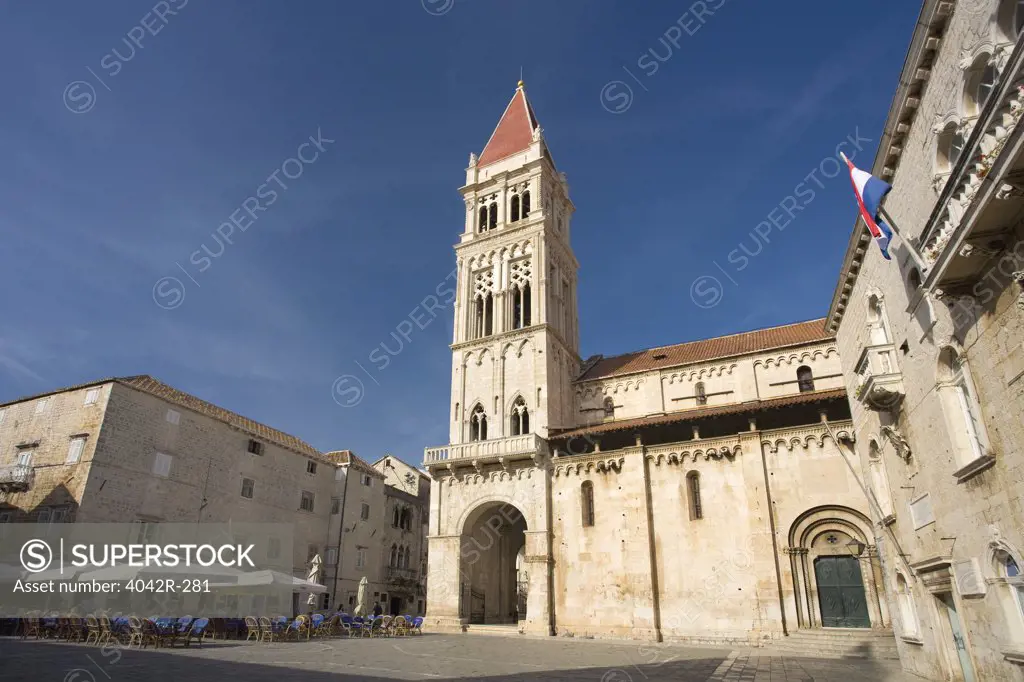 Cathedral in a town, Cathedral Of St. Lawrence, Trogir, Split-Dalmatia County, Croatia