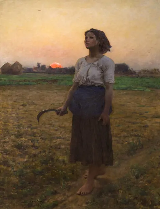 The Song of the Lark, Jules-Adolphe Breton, 1884, Art Institute of Chicago, Chicago, Illinois, USA, North America,