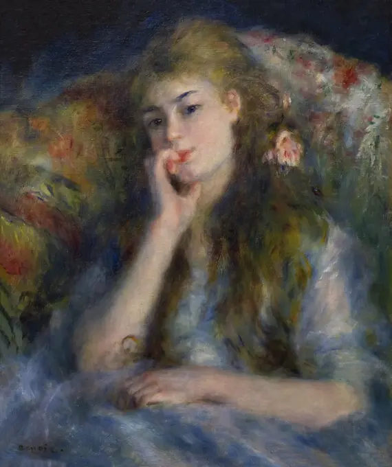 A Young Woman Seated, Pierre-Auguste Renoir, circa 1876,