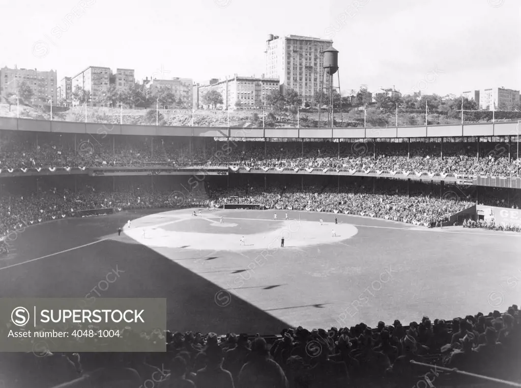 Polo Grounds, during the 1937 World Series between the New York Yankees and the New York Giants