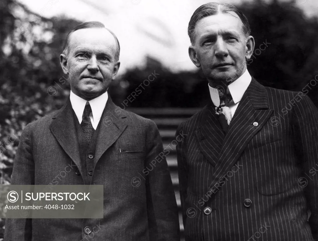 President Calvin Coolidge and Vice President Charles Dawes, 1924