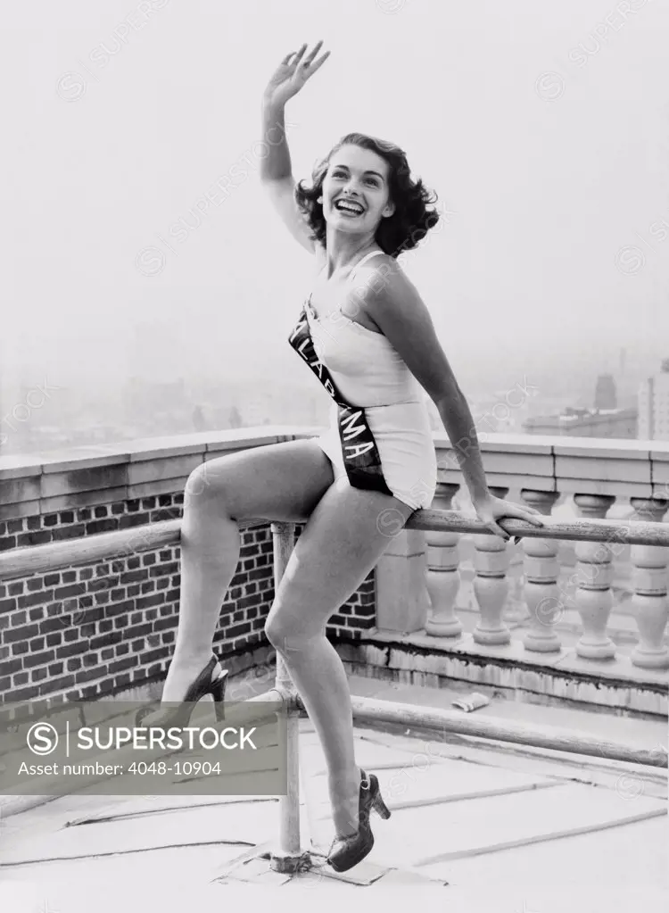 Yolande Betbeze, Alabama's entry won the 1951 Miss America beauty contest. After winning the title she refused to wear a bathing suit at public events. She later marched for civil rights, took part in Woolworth sit-ins, and marched in a feminist demonstration against Miss America pageant.