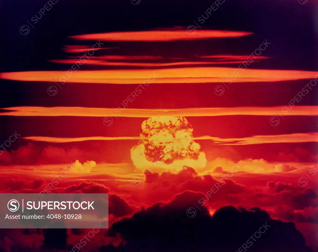 The DAKOTA Shot, was a 1.1 megaton hydrogen bomb. Enewetak Atoll on June 25, 1956.