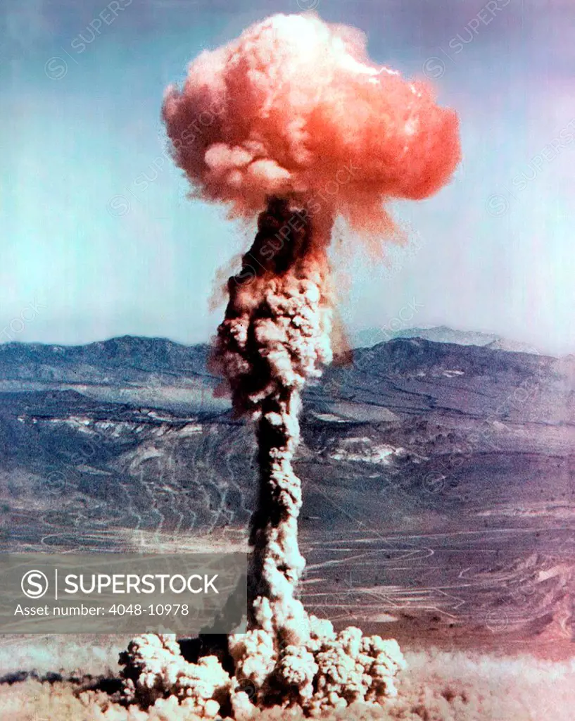 The CHARLIE shot was a 14 kiloton nuclear bomb dropped from a B-50 bomber at Yucca Flat. The test was part of the Buster-Jangle series, at Nevada Proving Grounds. Oct. 30, 1951
