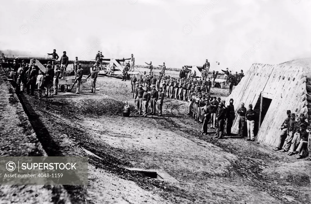 CIVIL WAR-Fort guarding Washington D.C. during the Civil War.