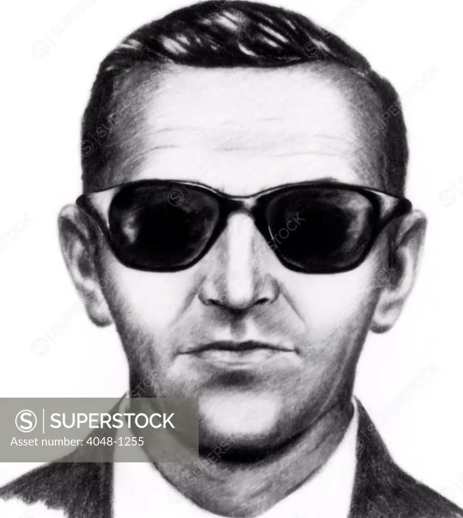 FBI composite of airplane hijacker D.B. Cooper, 1971