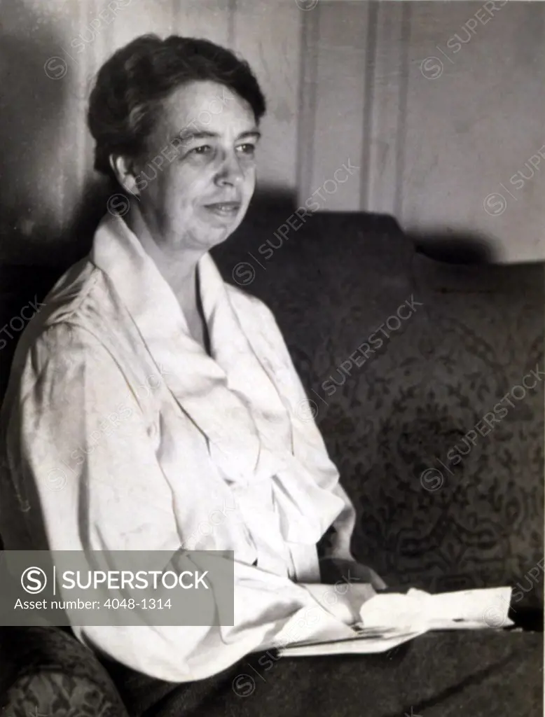 ELEANOR ROOSEVELT in Cleveland in 1936.