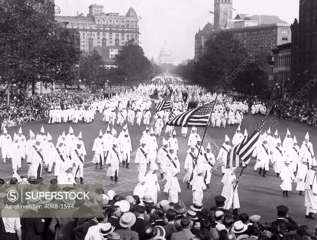 Ku Klux Klan 2nd Public Congress parade, Washington D.C., September 13, 1926