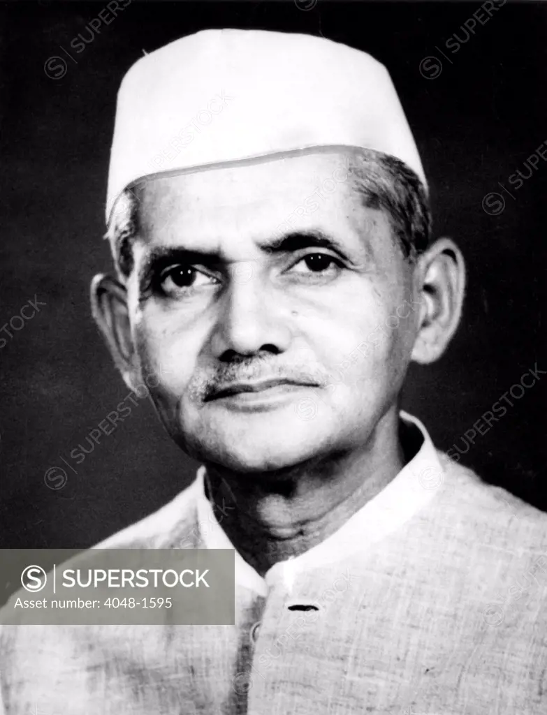 Indian Prime Minister Lal Bahadur Shastri, 1964