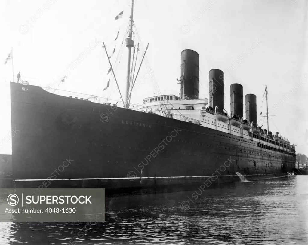 The RMS Lusitania, 1900's.