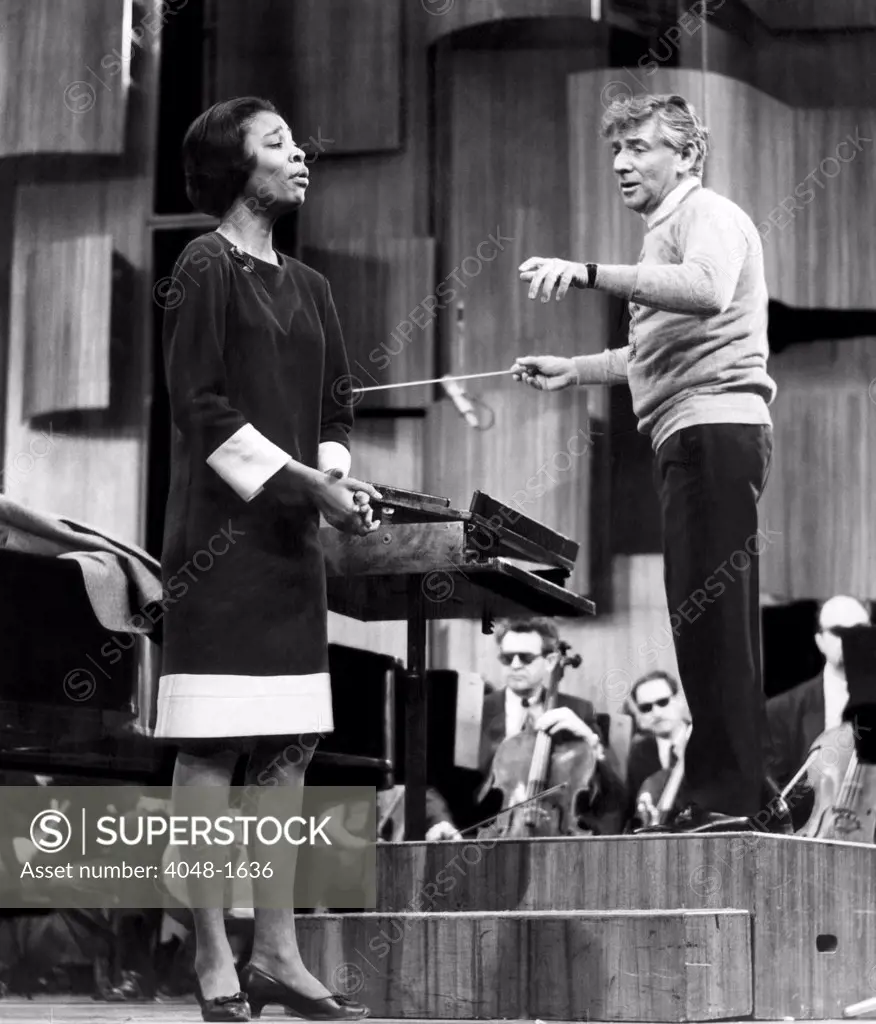 Marian Anderson and Leonard Bernstein, 1967
