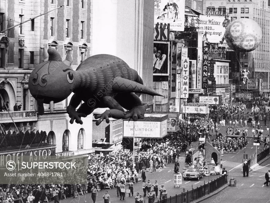 The Macy's Thanksgiving Day Parade, Times Square, New York City, November 28, 1963