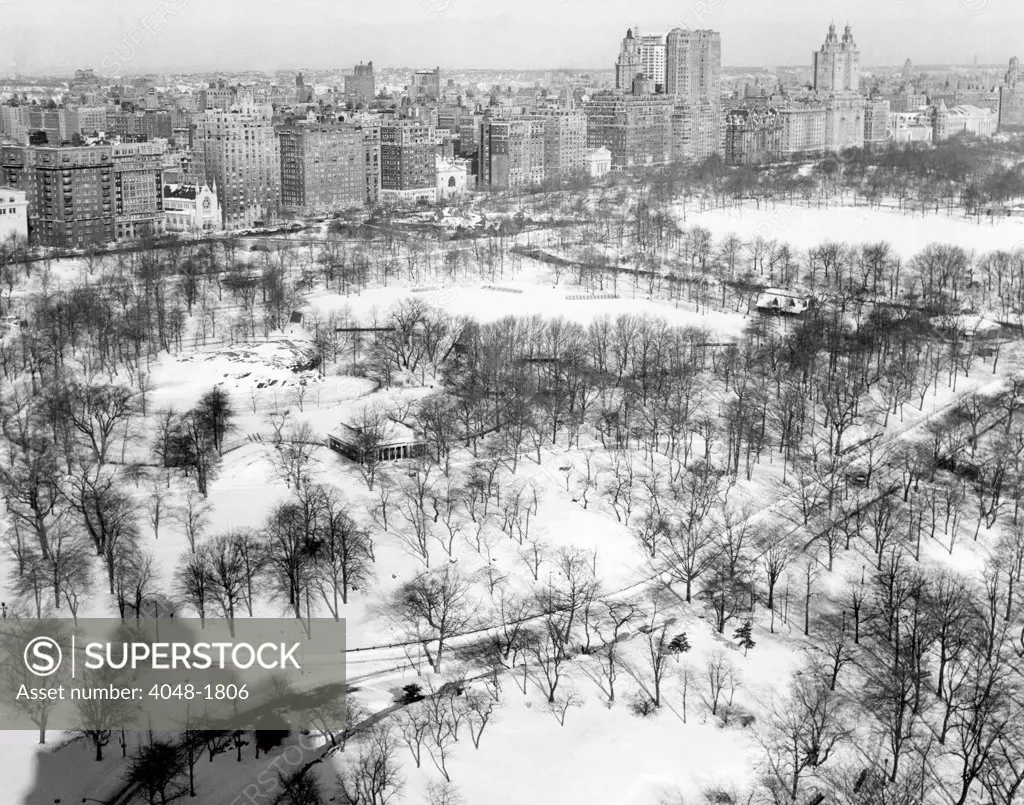 Central Park, New York City, circa January, 1964