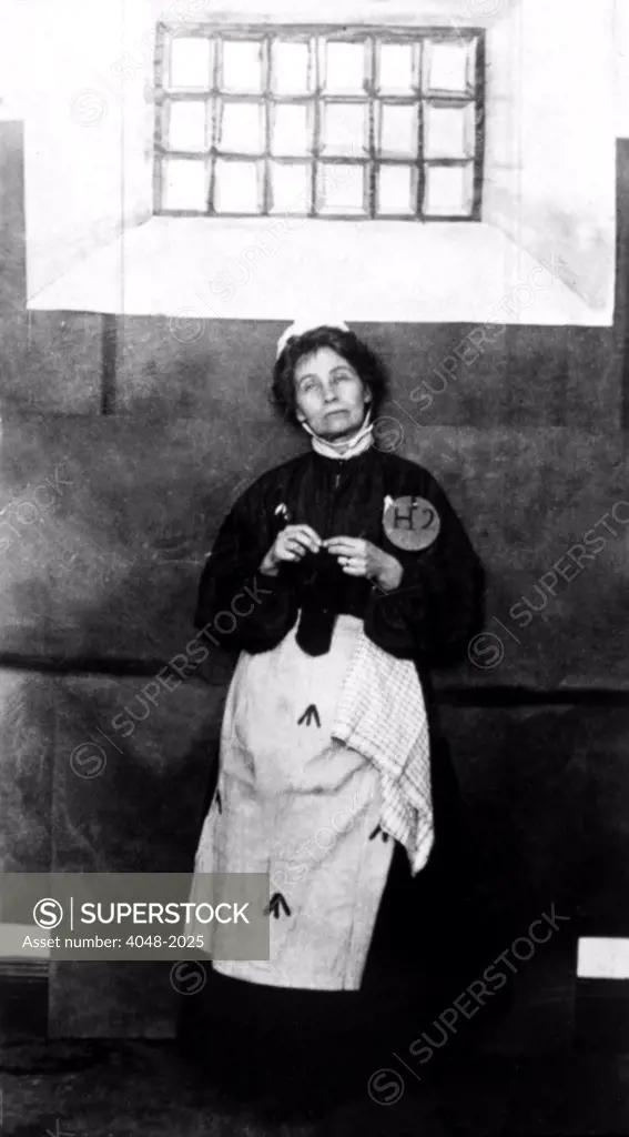 Emmeline Pankhurst in prison, 4/3/13