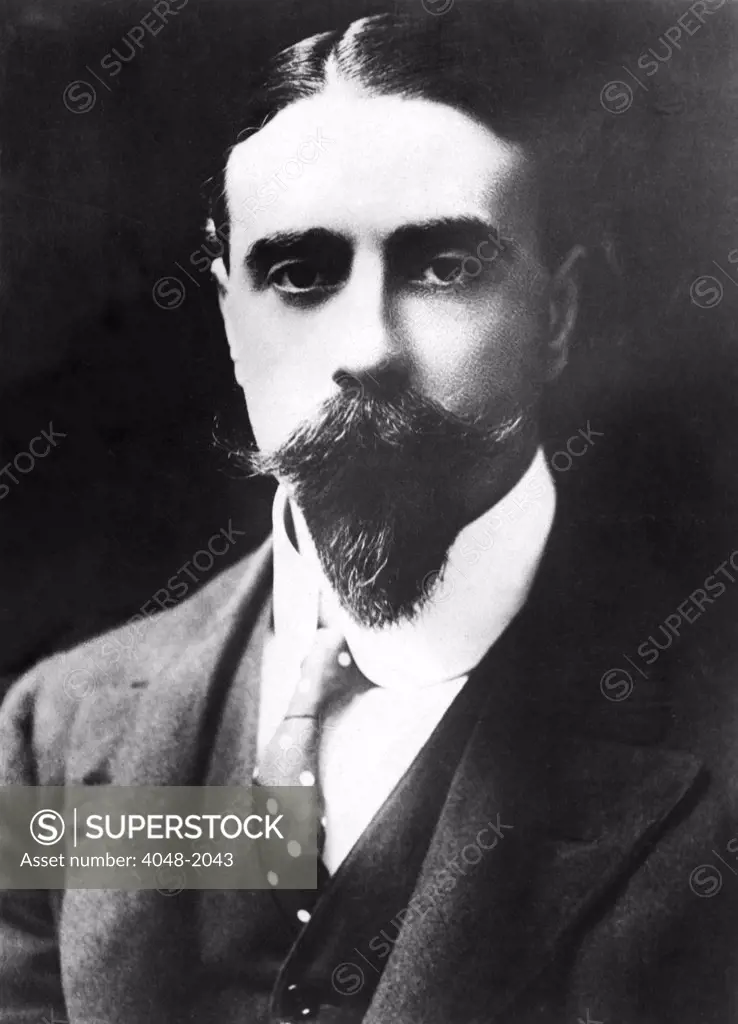 Sir Thomas Beecham, conductor, in an undated portrait