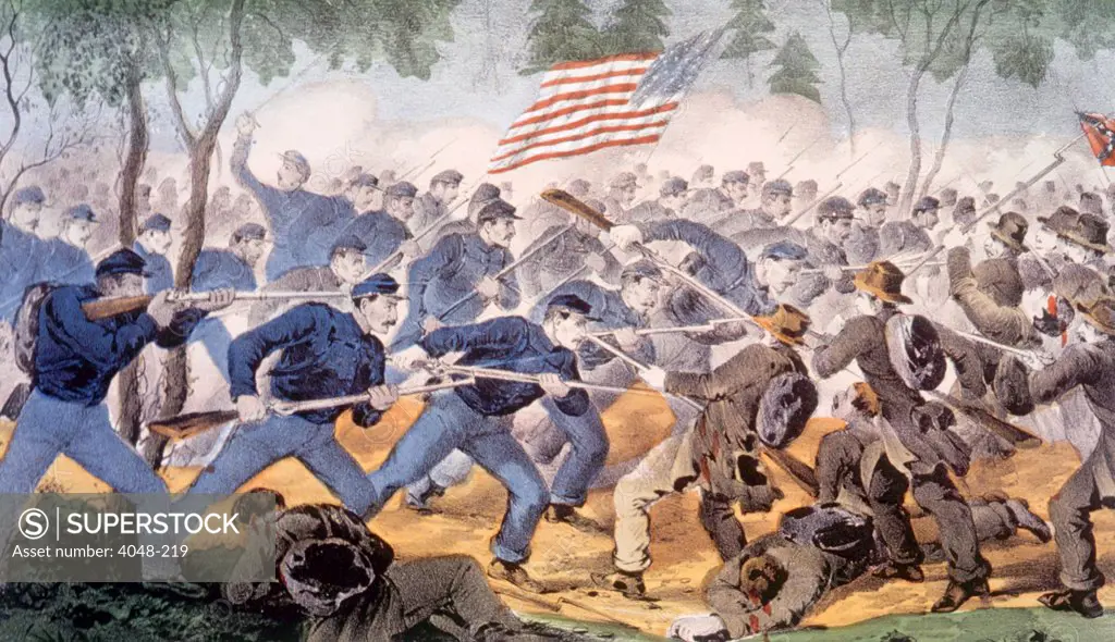 The Battle of Spotsylvania, May 12, 1864, by Currier & Ives