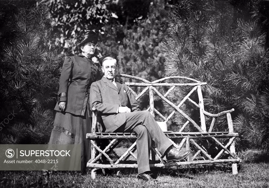 Woodrow Wilson and wife,  January 31, 1912.   CSU Archives